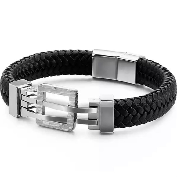 Other - Men Cowhide Warp Bangle Cuff Bracelet